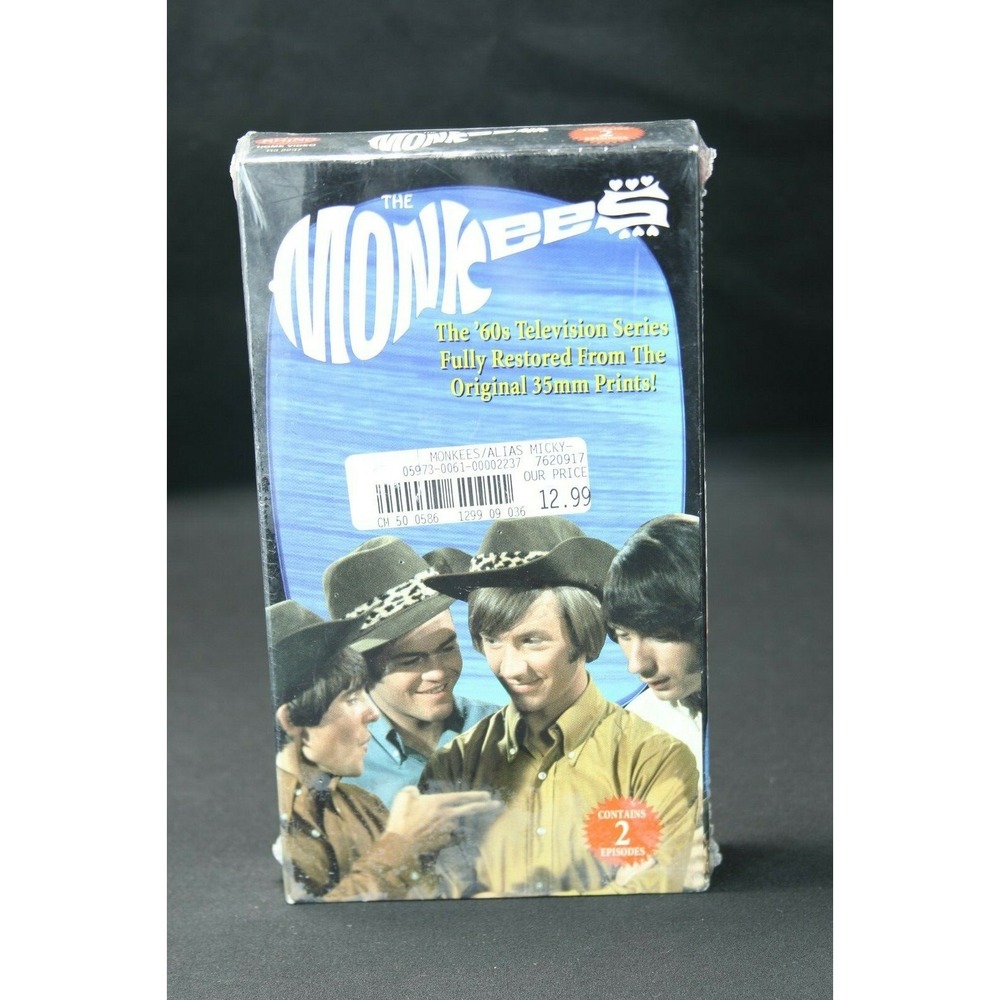 The Monkees VHS Too Many Girls Everywhere A Sheik Sheik Sealed Rhino 1996